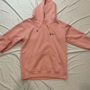 Lacoste Pink Zip-Up Men's Hooded Sweatshirt